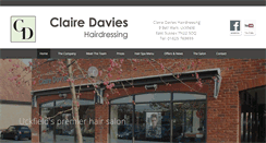 Desktop Screenshot of clairedavieshairdressinguckfield.co.uk